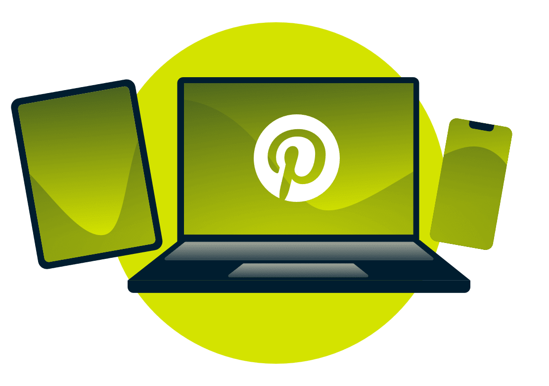 Pinterest auf einem PC mit ExpressVPN.