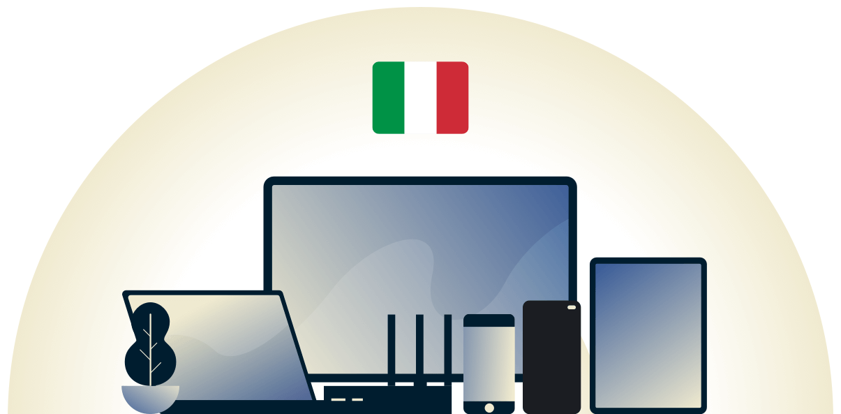 様々なデバイスを守るイタリアのVPN
